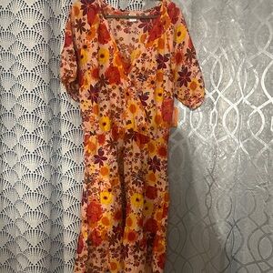 NWT Gymboree Mommy And Me Floral Flannel Dress - Happy Harvest - Asbury Sand L